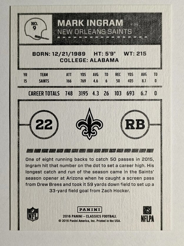 2016 Classics #9 Mark Ingram
