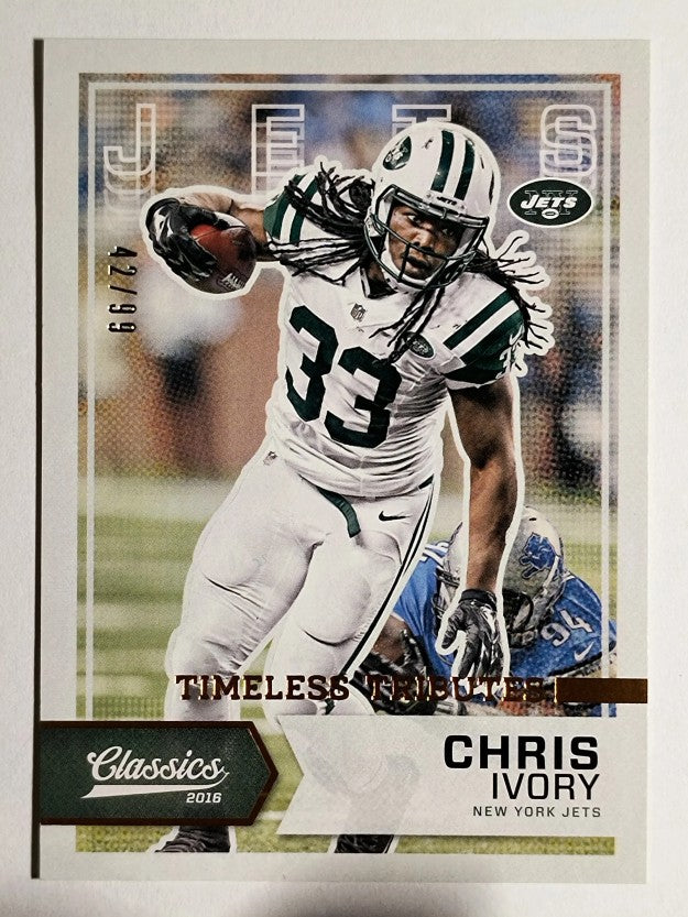 2016 Classics Timeless Tributes Bronze #46 Chris Ivory