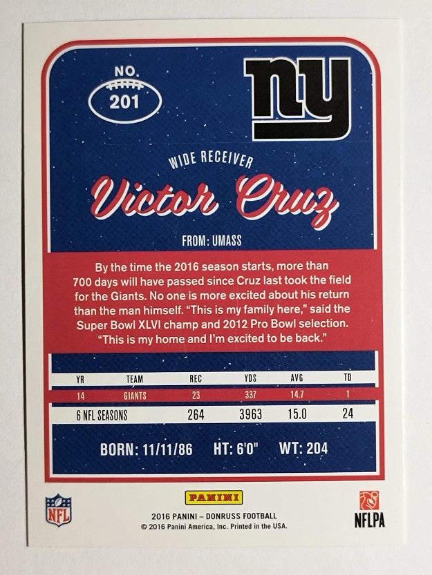 2016 Donruss #201 Victor Cruz
