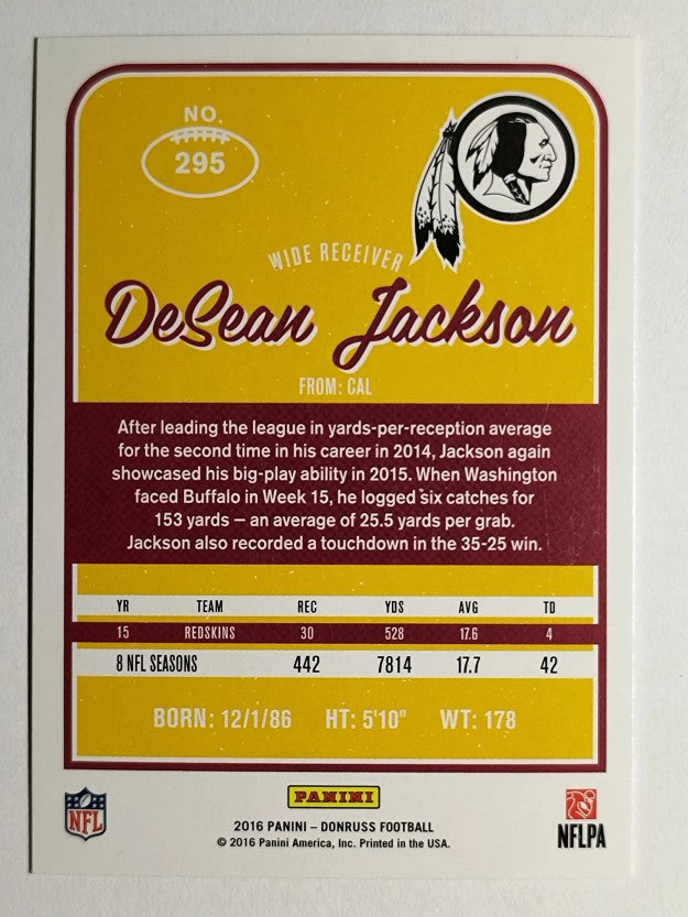 2016 Donruss #295 DeSean Jackson