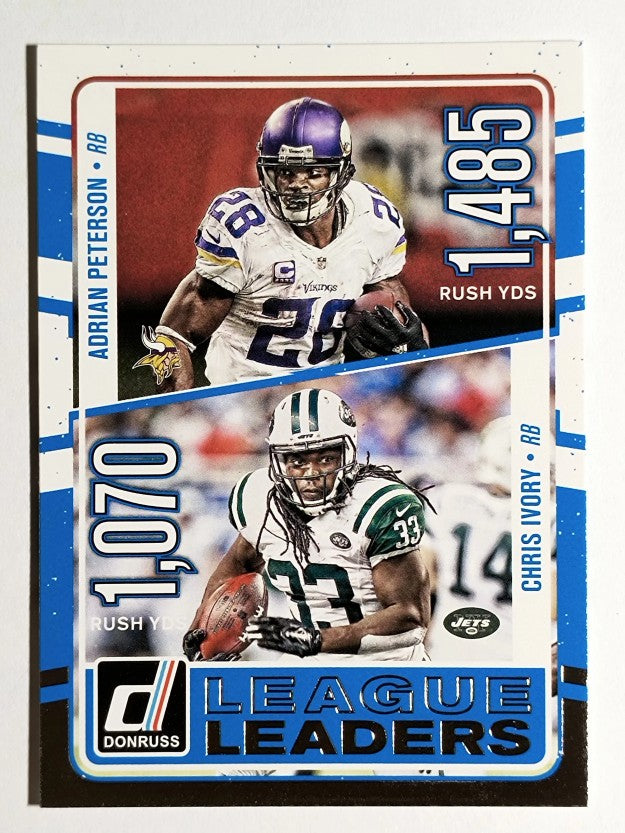 2016 Donruss League Leaders #3 Adrian Peterson/Chris Ivory
