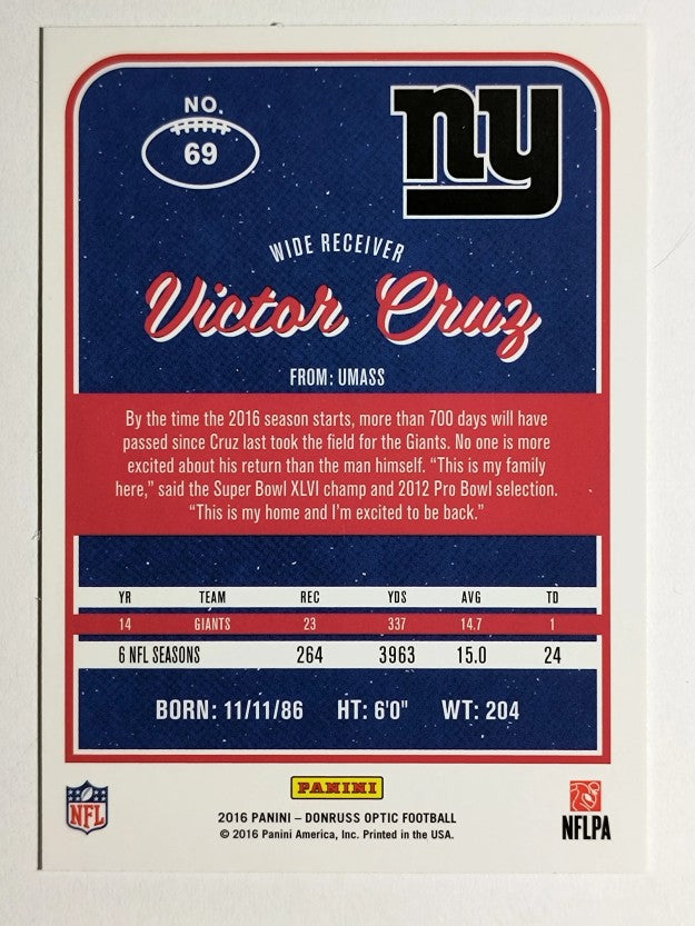 2016 Donruss Optic #69 Victor Cruz
