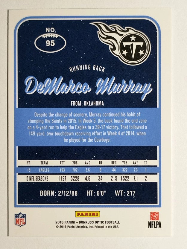 2016 Donruss Optic #95 DeMarco Murray