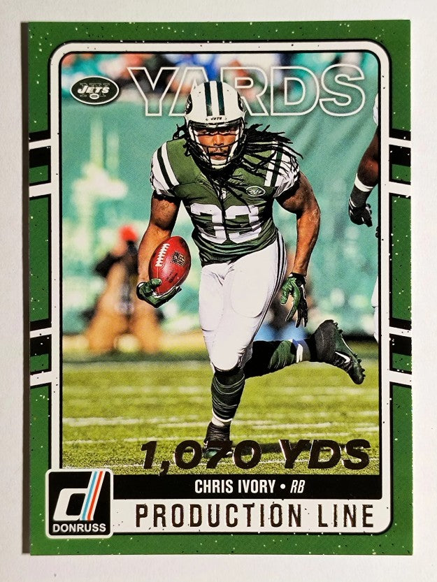 2016 Donruss Production Line Yards #5 Chris Ivory