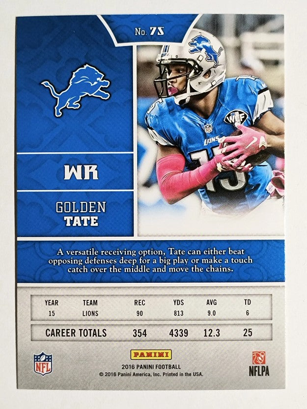 2016 Panini #75 Golden Tate