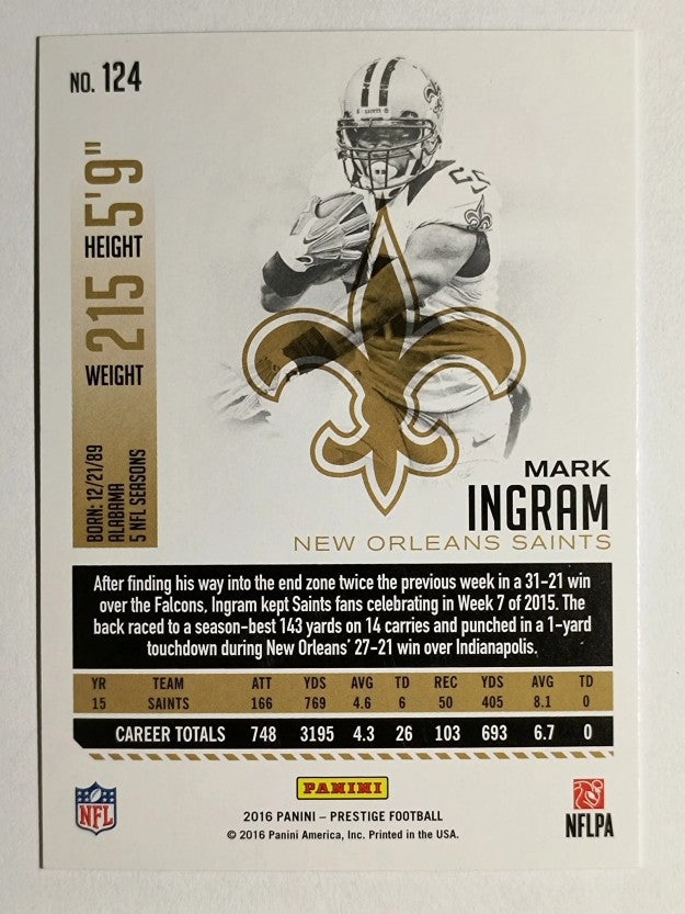 2016 Prestige #124 Mark Ingram