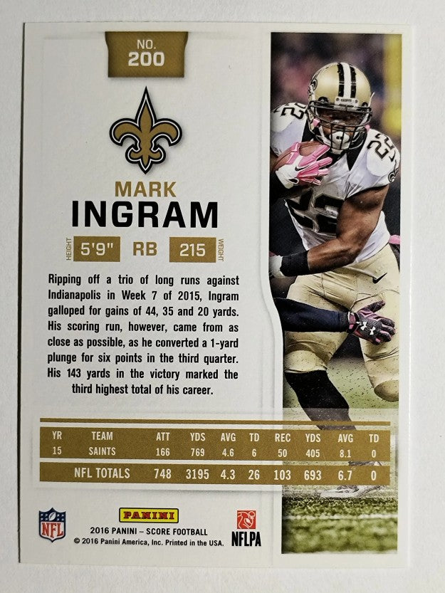 2016 Score #200 Mark Ingram