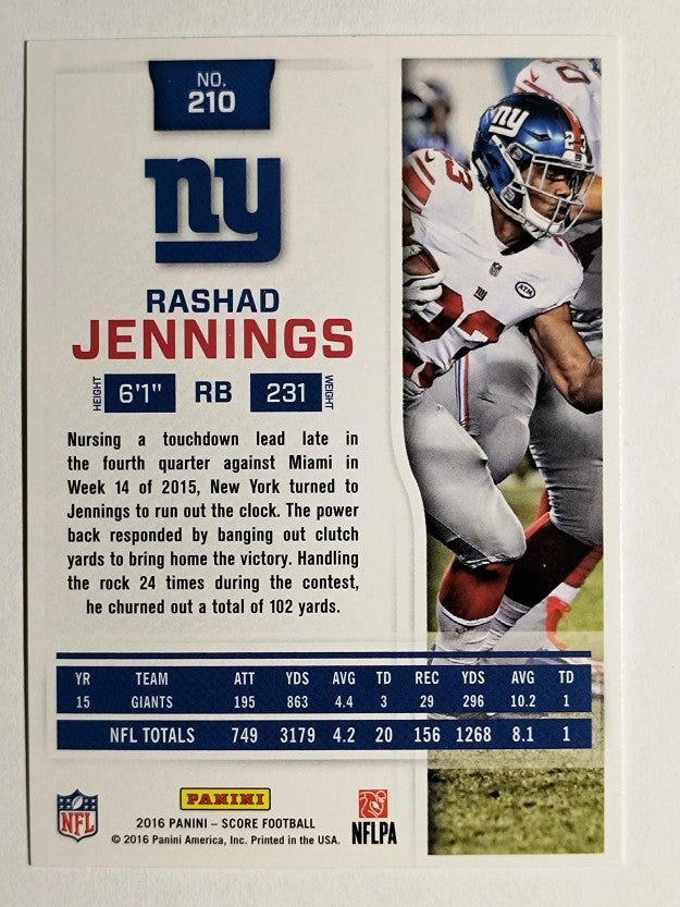 2016 Score #210 Rashad Jennings
