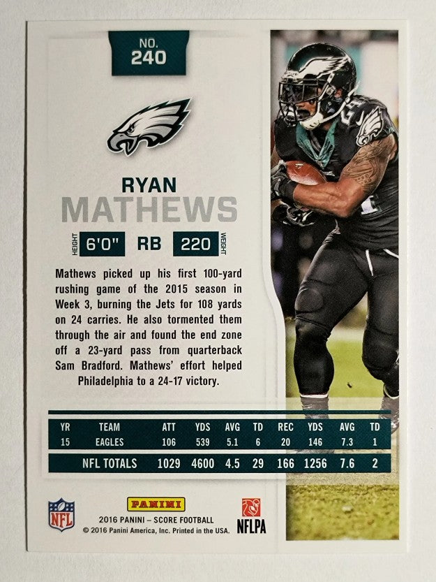 2016 Score #240 Ryan Mathews