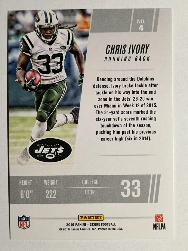 2016 Score Franchise #4 Chris Ivory