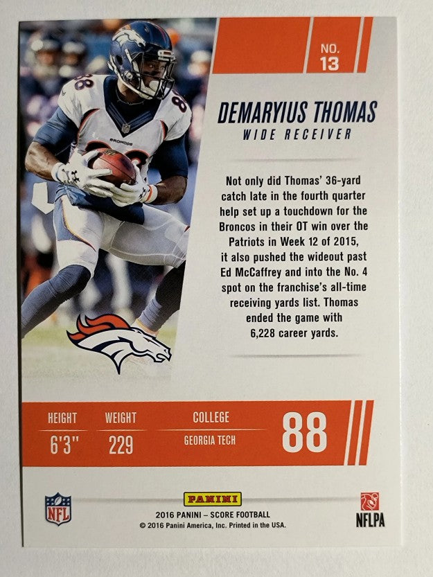 2016 Score Franchise #13 Demaryius Thomas