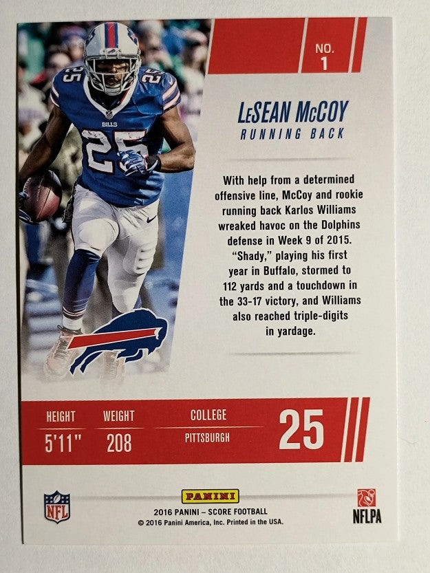 2016 Score Franchise Gold #1 LeSean McCoy