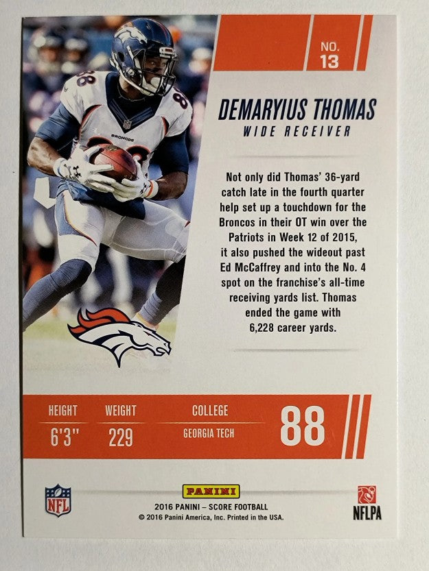 2016 Score Franchise Gold #13 Demaryius Thomas