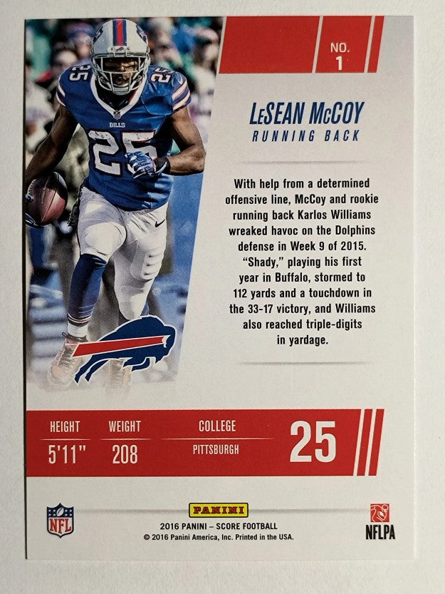 2016 Score Franchise Red #1 LeSean McCoy