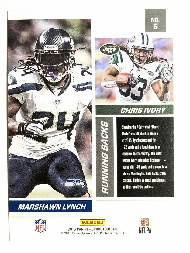 2016 Score Reflections #5 Chris Ivory/Marshawn Lynch
