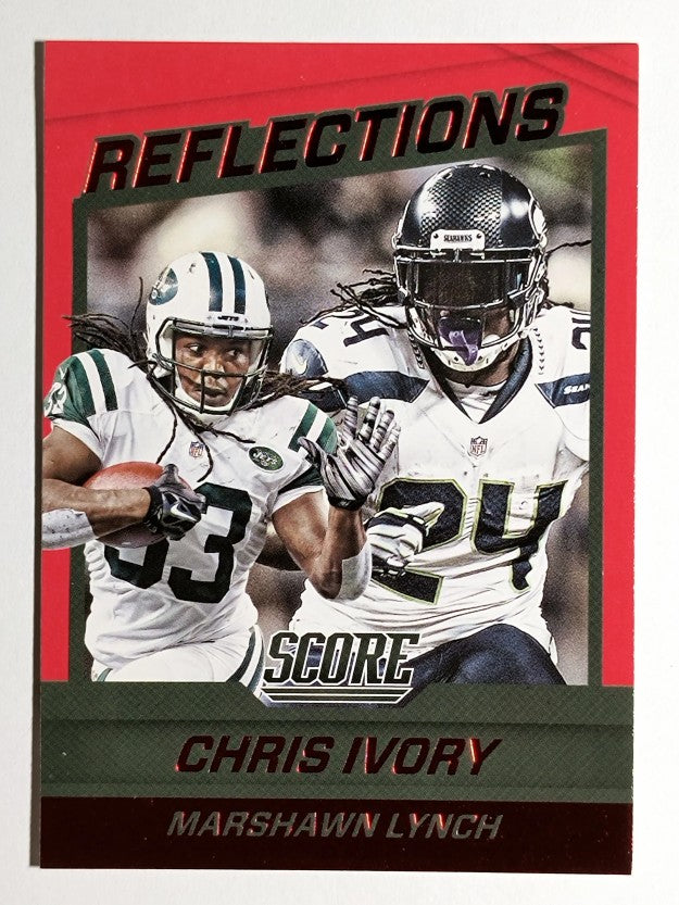 2016 Score Reflections Red #5 Chris Ivory/Marshawn Lynch