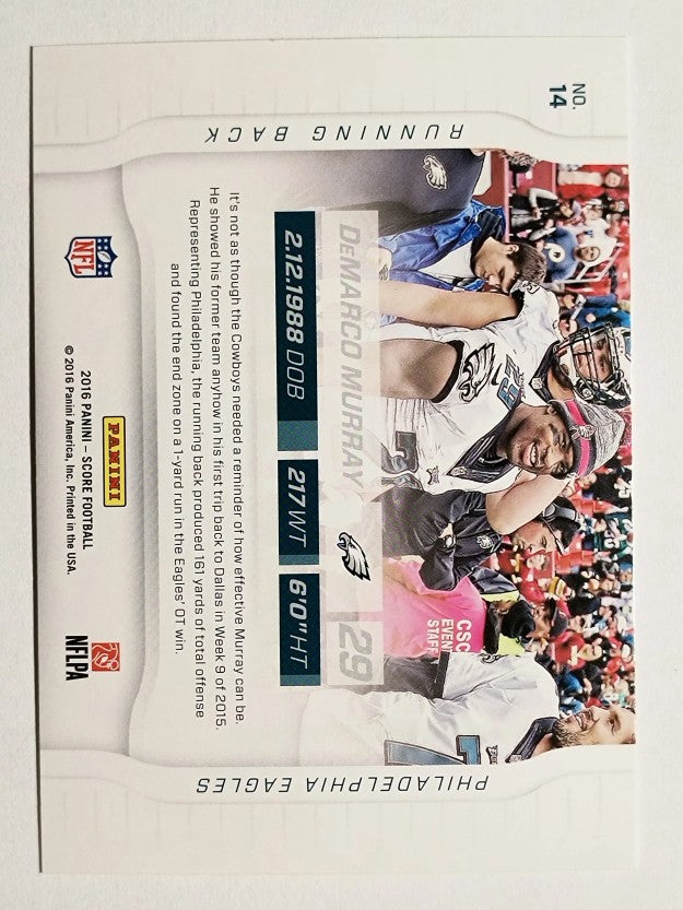 2016 Score Sidelines Gold #14 DeMarco Murray