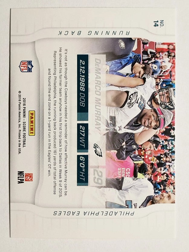 2016 Score Sidelines Red #14 DeMarco Murray