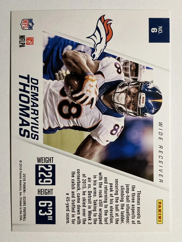 2016 Score Toe the Line Gold #6 Demaryius Thomas