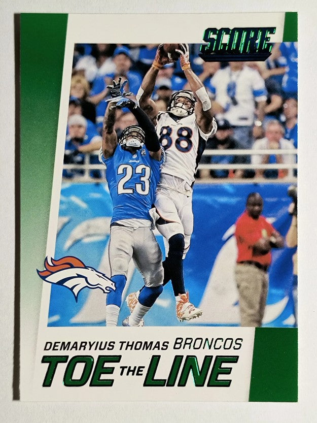 2016 Score Toe the Line Green #6 Demaryius Thomas