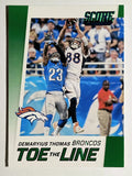 2016 Score Toe the Line Green #6 Demaryius Thomas