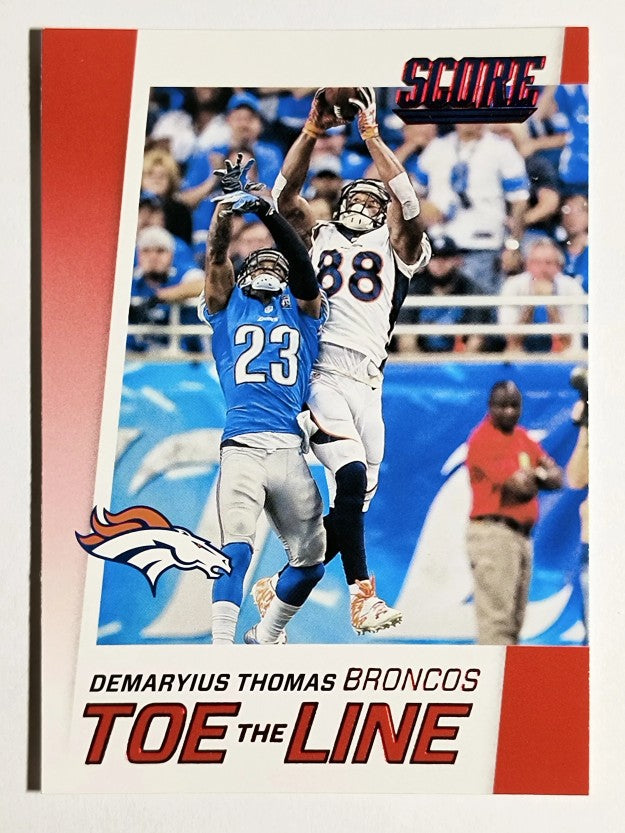 2016 Score Toe the Line Red #6 Demaryius Thomas