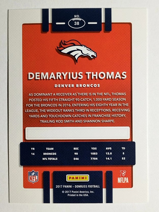 2017 Donruss #38 Demaryius Thomas