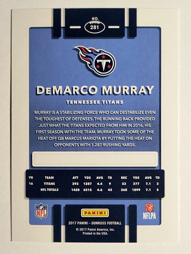 2017 Donruss #281 DeMarco Murray