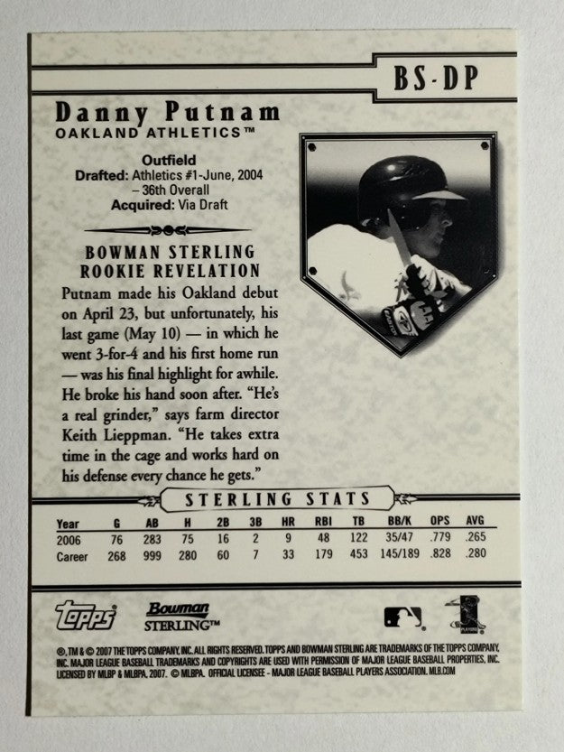 2007 Bowman Sterling #DP Danny Putnam