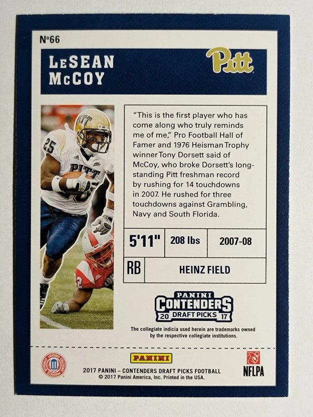 2017 Panini Contenders Draft Picks #66 LeSean McCoy