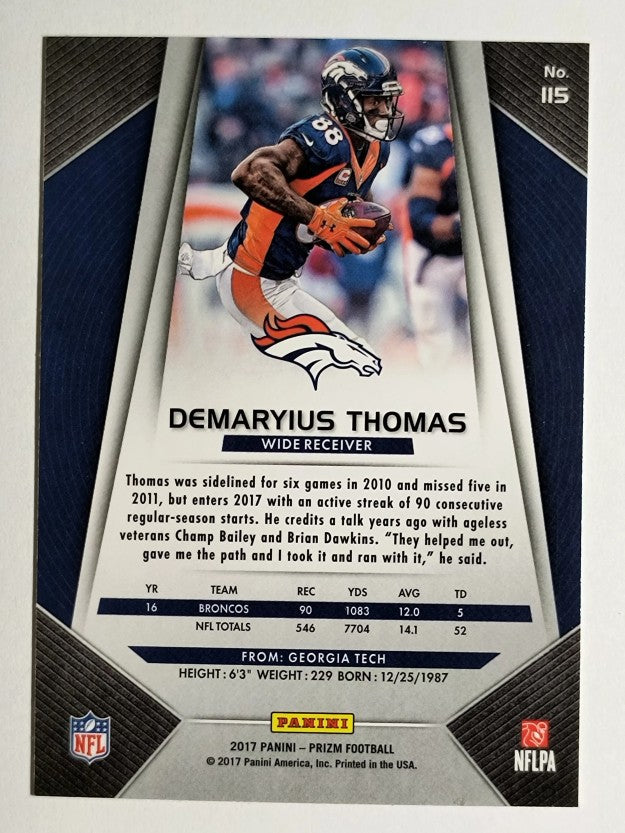 2017 Panini Prizm #115 Demaryius Thomas
