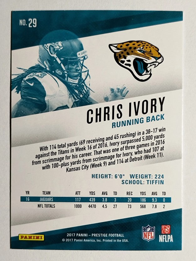 2017 Prestige #29 Chris Ivory