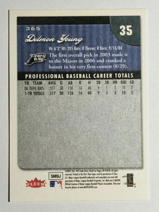 2007 Fleer #365 Delmon Young