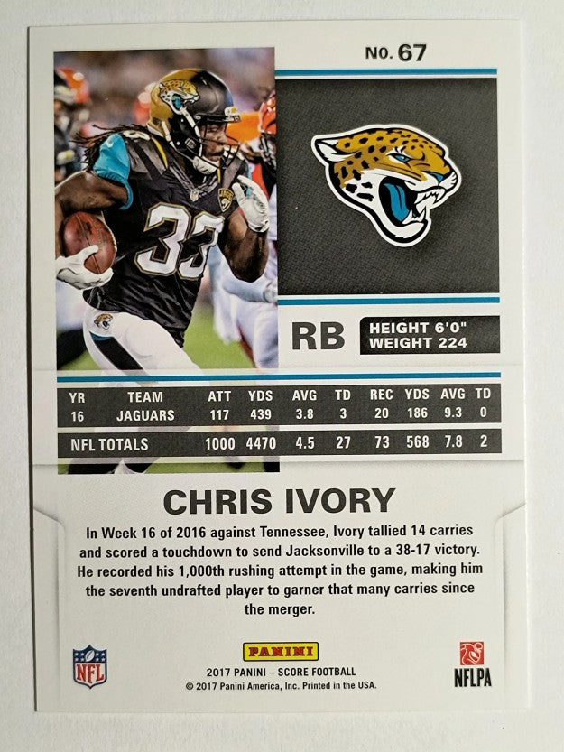 2017 Score Scorecard #67 Chris Ivory
