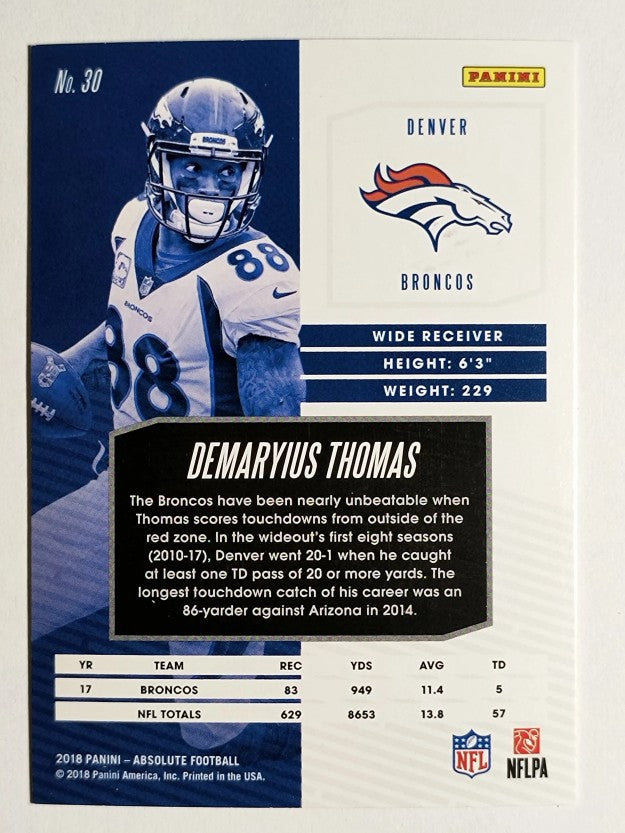 2018 Absolute #30 Demaryius Thomas