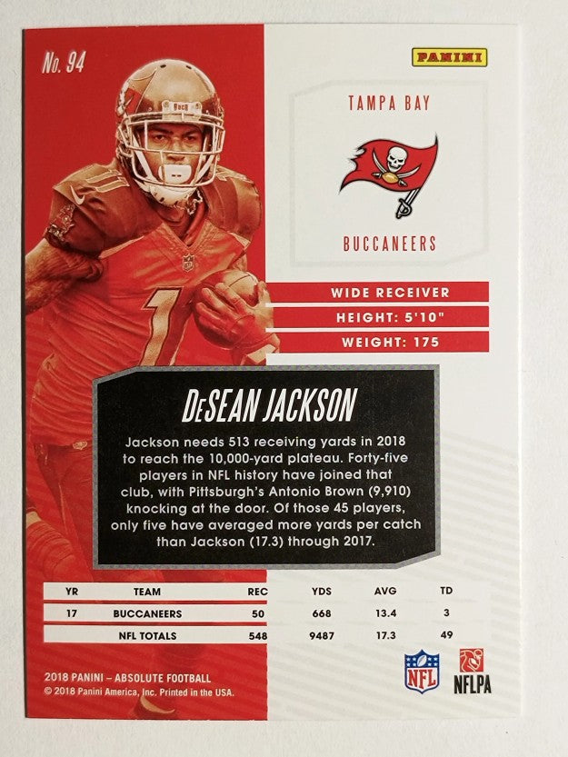 2018 Absolute Spectrum Blue #94 DeSean Jackson