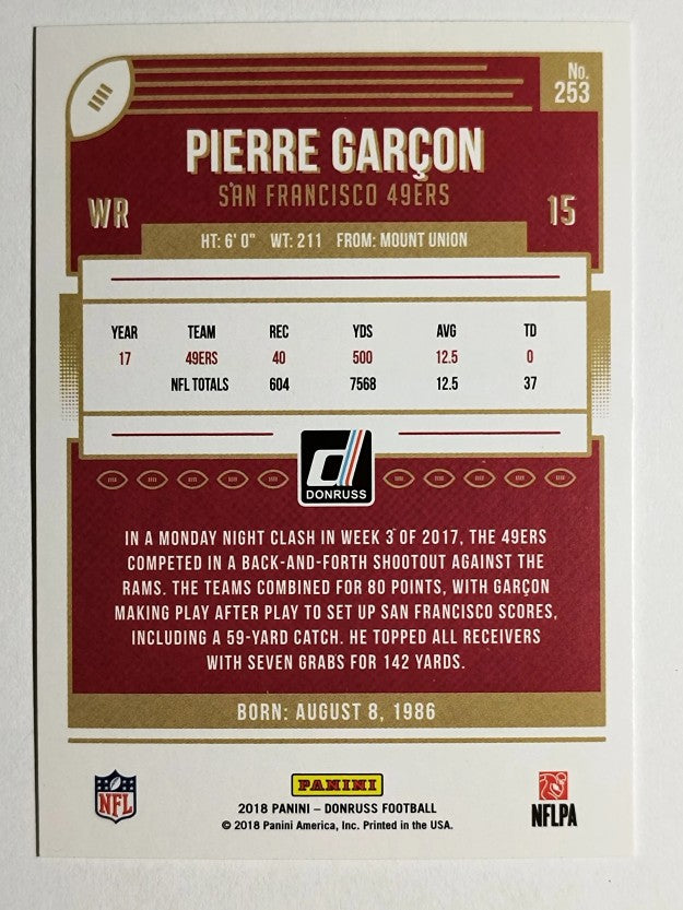 2018 Donruss #253 Pierre Garcon