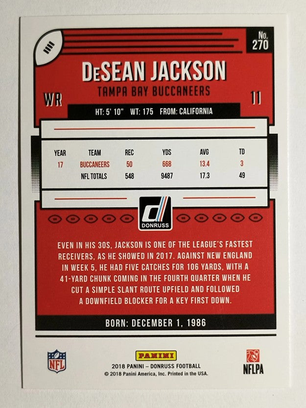 2018 Donruss #270 DeSean Jackson