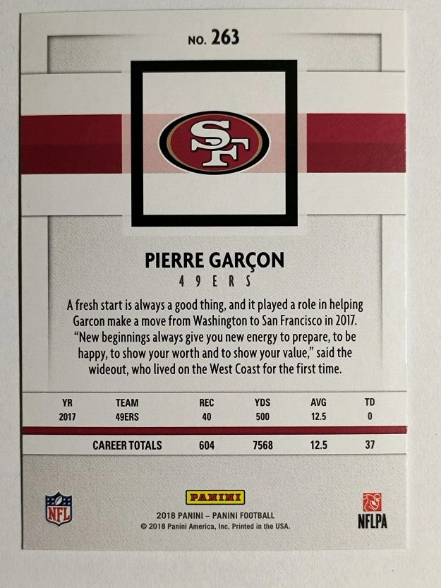 2018 Panini #263 Pierre Garcon