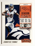 2018 Panini Contenders #71 Demaryius Thomas