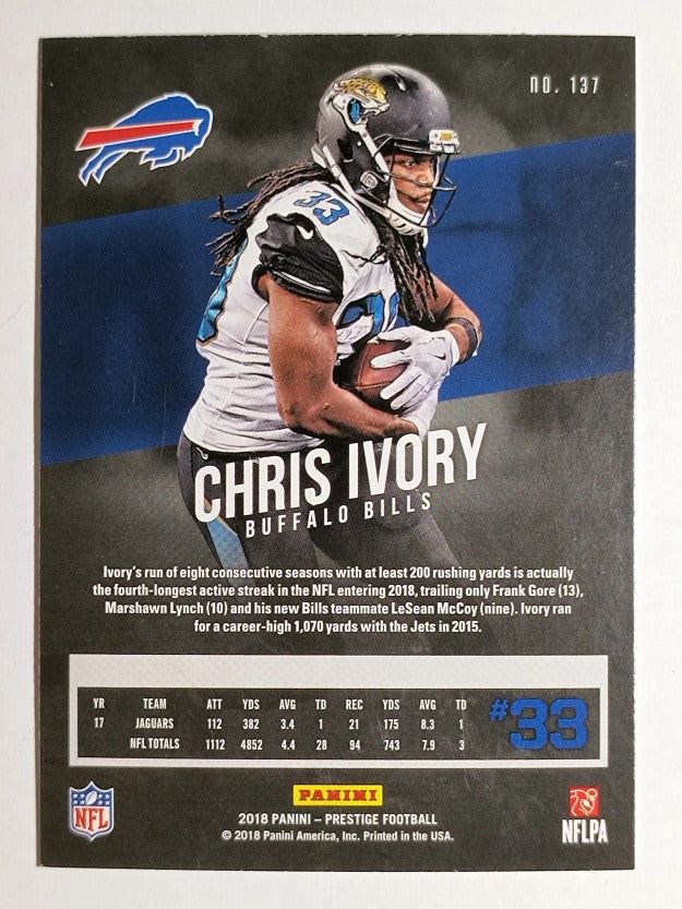 2018 Prestige #137 Chris Ivory