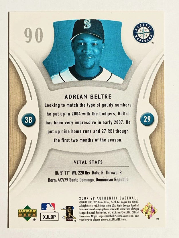 2007 SP Authentic #90 Adrian Beltre