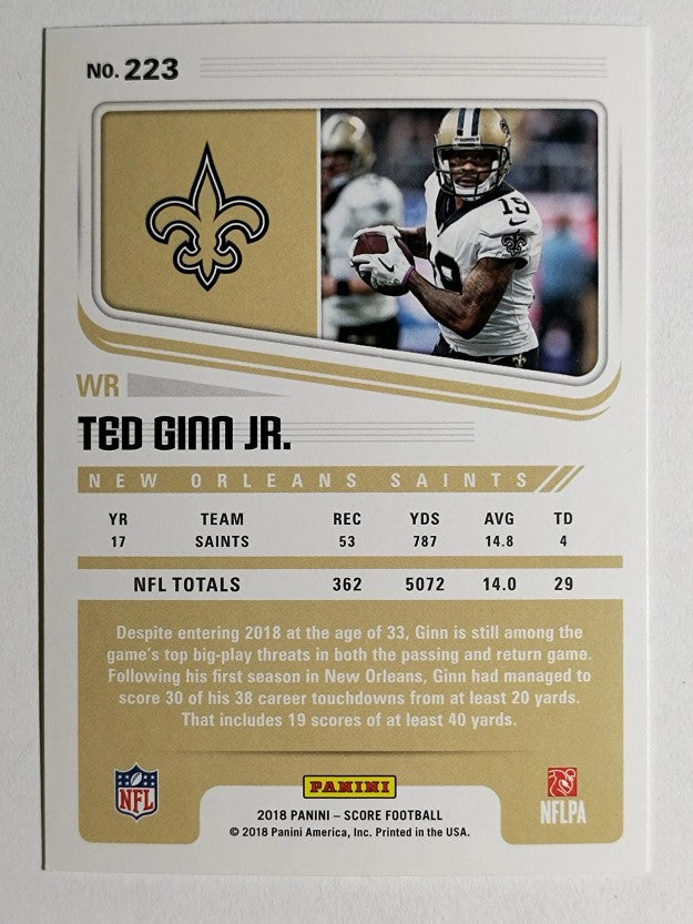 2018 Score Scorecard #223 Ted Ginn Jr.