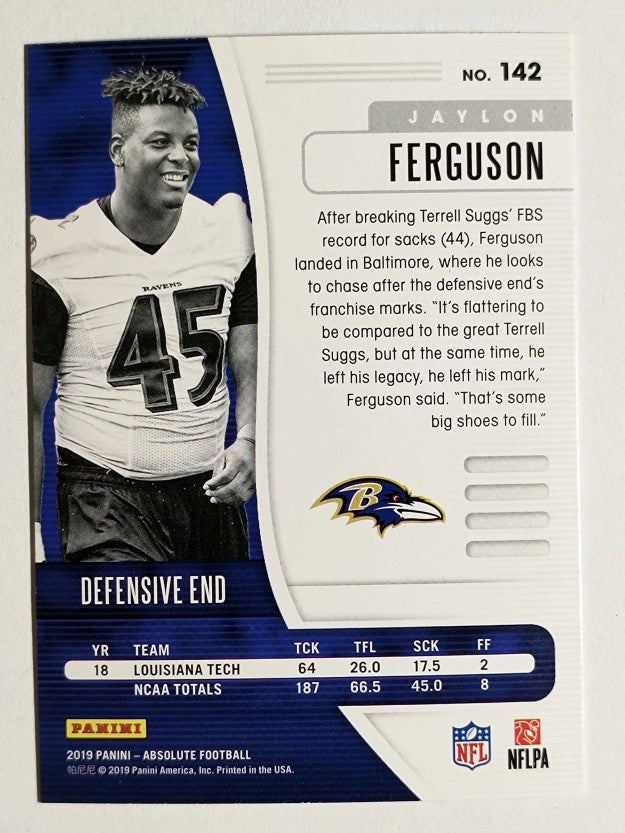 2019 Absolute Green #142 Jaylon Ferguson