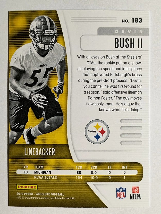 2019 Absolute Green #183 Devin Bush II