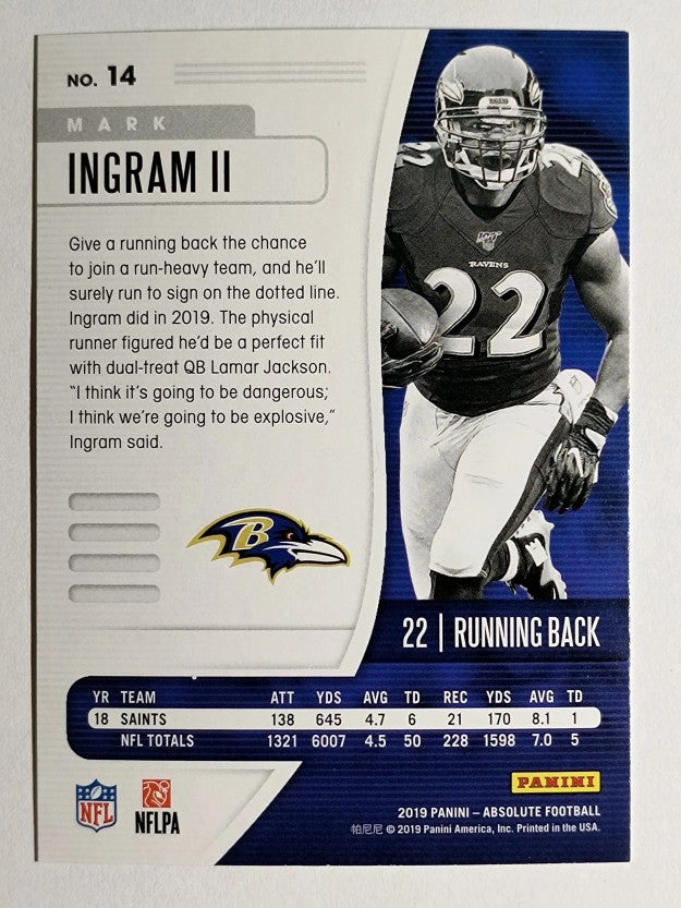 2019 Absolute Retail #14 Mark Ingram II