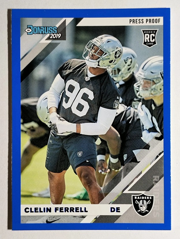 2019 Donruss Press Proof Blue #254 Clelin Ferrell