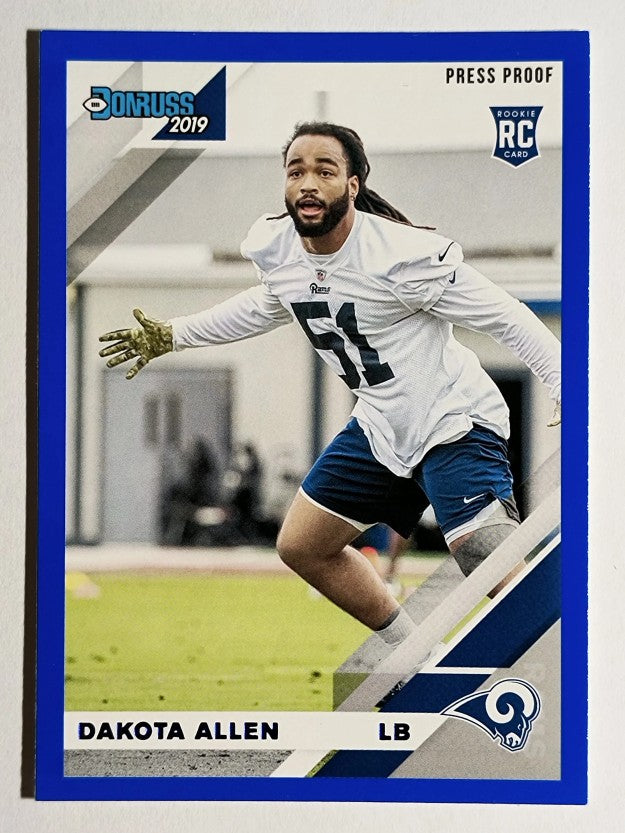 2019 Donruss Press Proof Blue #267 Dakota Allen