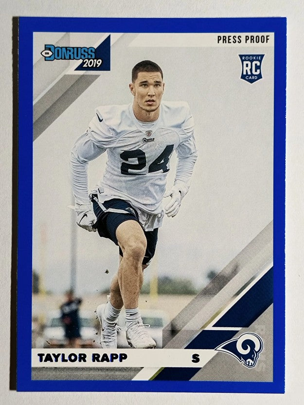 2019 Donruss Press Proof Blue #279 Taylor Rapp