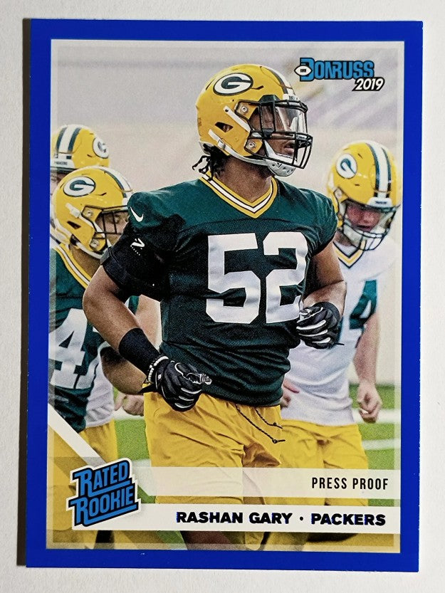 2019 Donruss Press Proof Blue #345 Rashan Gary RR